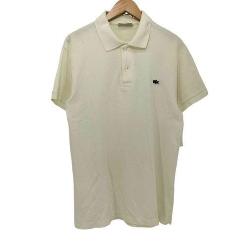 シュミーズラコステ CHEMISE LACOSTE 80S フランス製 ワンポイントロゴ刺繍 S/S 鹿の子シャツ メンズ