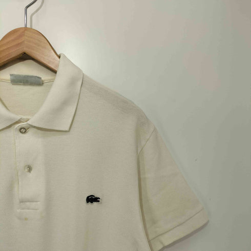 シュミーズラコステ CHEMISE LACOSTE 80S フランス製 ワンポイントロゴ刺繍 S/S 鹿の子シャツ メンズ