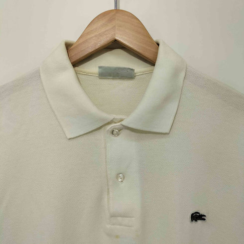 シュミーズラコステ CHEMISE LACOSTE 80S フランス製 ワンポイントロゴ刺繍 S/S 鹿の子シャツ メンズ