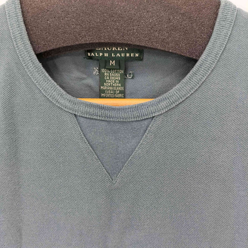 ローレンラルフローレン LAUREN RALPH LAUREN 90S Vガゼット バック刺繍 鹿の子 タンクトップ レディース import:M