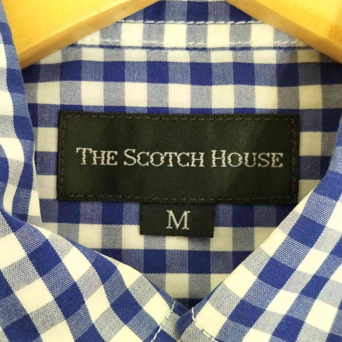ザスコッチハウス The Scotch House ロゴ刺繍 チェック柄 ボタンダウン シャツ メンズ import:M