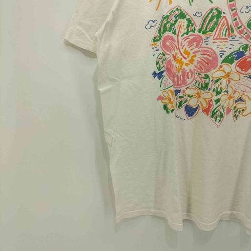 デルタ DELTA 90S USA製 プリント ハワイ スーベニア S/S TEE メンズ import:XL