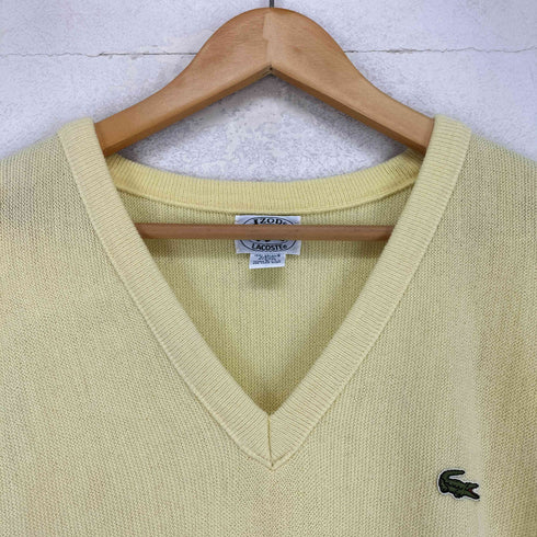 アイゾッドラコステ IZOD LACOSTE 70S~ MADE IN USA Vネックニット メンズ L