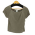LOFT シルク S/S リブカットソー レディース import:M