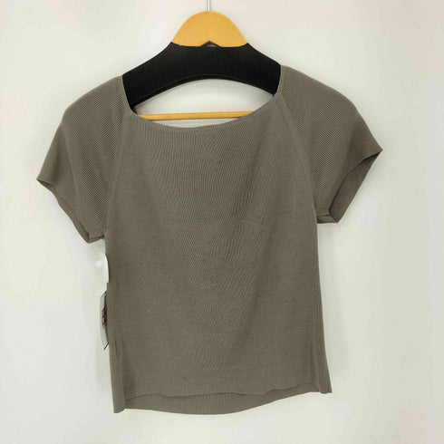 LOFT シルク S/S リブカットソー レディース import:M