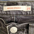 ベイフロー BAYFLOW 別注RIBCAGE STRAIGHT ボタンフライ ブラックデニムパンツ レディース W25 L25