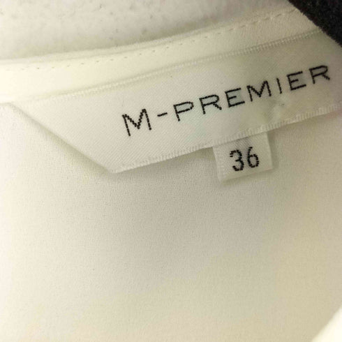 エムプルミエ M-PREMIER フリル加工 ノースリーブ ブラウス レディース 36