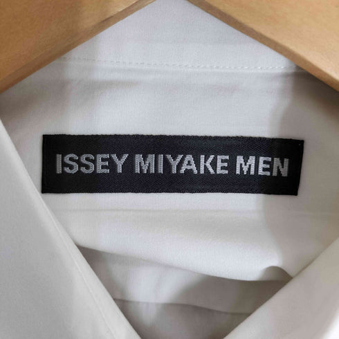 イッセイミヤケメン ISSEY MIYAKE MEN 16AW 黒タグ 比翼ボタン コットン レギュラーカラー シャツ メンズ JPN:3