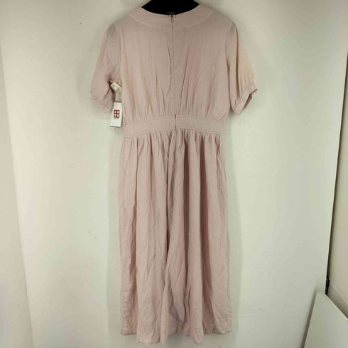 メルロプラス MERLOT PLUS レーヨン混 S/S ロングワンピース レディース