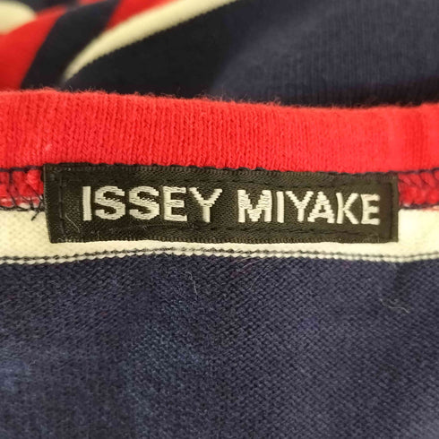 イッセイミヤケ ISSEY MIYAKE 00s 黒タグ 再構築 ボーダー ロングスリーブTシャツ メンズ