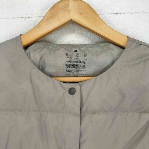 ムジルシリョウヒン 無印良品 軽量ダウンノーカラーベスト(帯電防止裏地) レディース JPN:XL