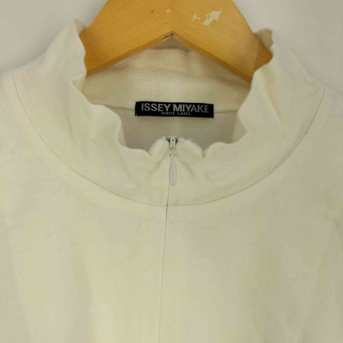 イッセイミヤケホワイトレーベル ISSEY MIYAKE WHITE LABEL 14SS 黒タグ ハーフジップ ハイネック Tシャツ メンズ JPN:3