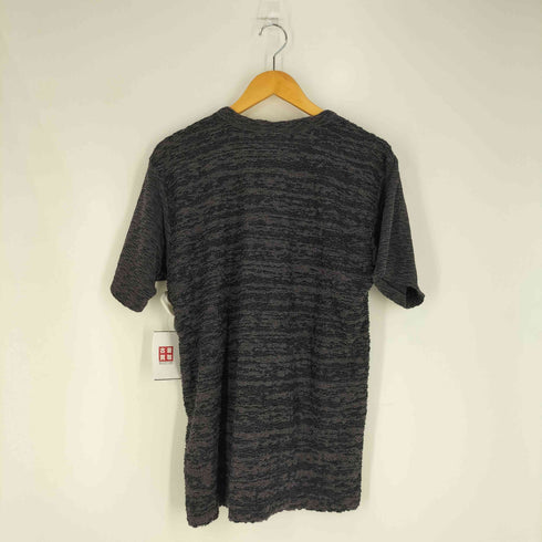 イッセイミヤケメン ISSEY MIYAKE MEN 17AW 黒タグ 製品染め 霜降り ニット Tシャツ メンズ JPN:3