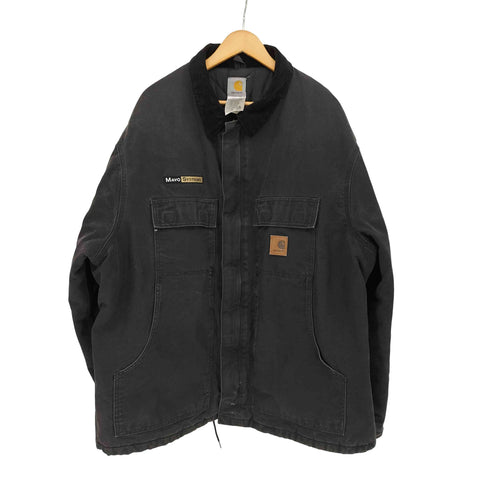 カーハート Carhartt 2011年製 メキシコ製 企業ロゴ 裏地キルティング トラディショナルコート メンズ import:XXL