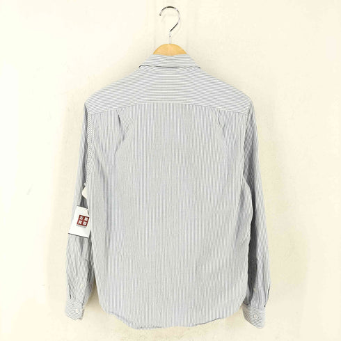 メゾンキツネ MAISON KITSUNE FOX HEAD EMBROIDERY STRIPE SHIRT メンズ import:S