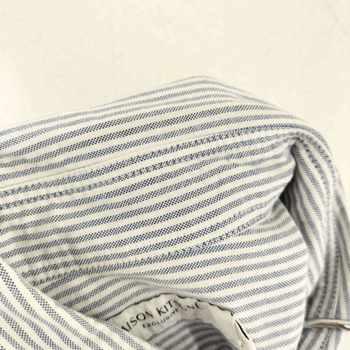 メゾンキツネ MAISON KITSUNE FOX HEAD EMBROIDERY STRIPE SHIRT メンズ import:S