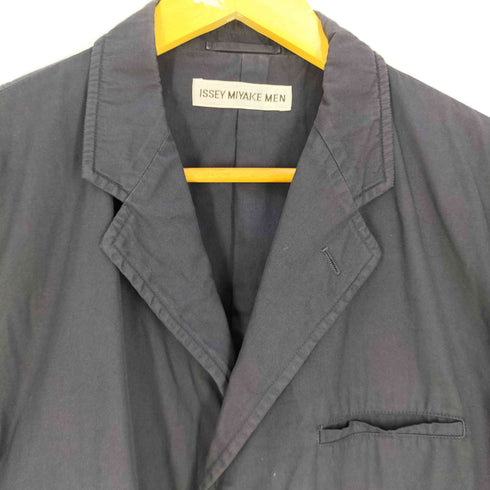 イッセイミヤケメン ISSEY MIYAKE MEN 02SS 銀タグ フェイクポケット デザイン コットン 3B テーラードジャケット メンズ JPN:3
