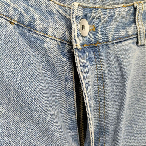 3Dジップデザインデニムパンツ レディース JPN:M