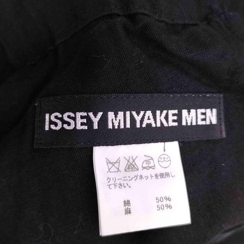 イッセイミヤケメン ISSEY MIYAKE MEN 12SS 黒タグ コットンリネン イージー テーパードパンツ メンズ 3