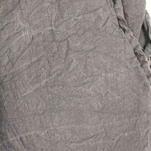 イッセイミヤケメン ISSEY MIYAKE MEN 99SS 黒タグ シワ コンデンス加工 リネン ボタンフライ スラックス メンズ L-XL