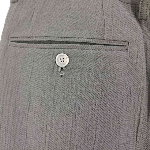 イッセイミヤケメン ISSEY MIYAKE MEN 99SS 黒タグ シワ加工 ウール 2タック スラックス パンツ メンズ XXL