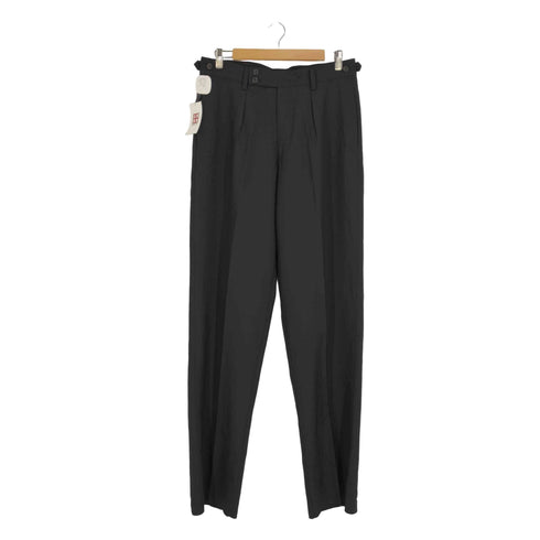 イッセイミヤケメン ISSEY MIYAKE MEN 99AW 黒タグ サイドアジャスター ウール 1タック スラックス パンツ メンズ XL