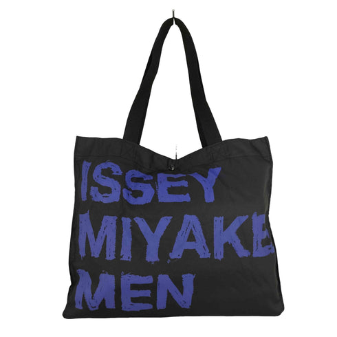 イッセイミヤケメン ISSEY MIYAKE MEN 22AW 黒タグ ペイントロゴ トートバッグ メンズ