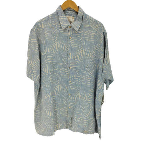 Tasso Elba シルクリネン アロハシャツ メンズ JPN:XXL