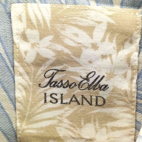 Tasso Elba シルクリネン アロハシャツ メンズ JPN:XXL