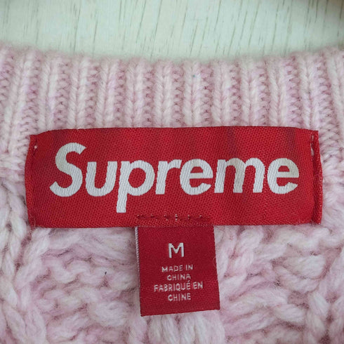 シュプリーム Supreme Applique Cable Knit Sweater メンズ import:M
