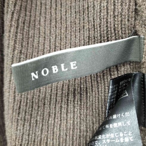 ノーブル Noble ウールカシミヤ混 W/CaソウハリVネックプルオーバー レディース