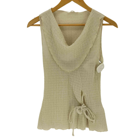 ザラ ZARA サイドレースノースリーブ レディース import:M