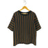 モンキータイム MONKEY TIME ストライプ切り替えクルーネックTシャツ メンズ