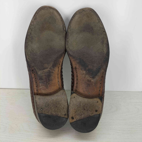 ブルーノマリ BRUNO MAGLI イタリア製 編み込みコインローファー メンズ 9 1/2