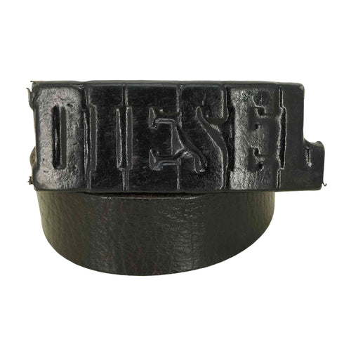 ディーゼル DIESEL プレート バックル レザーベルト メンズ 34INCH