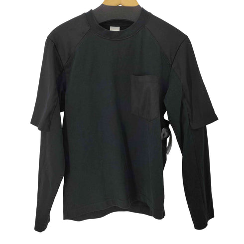 simpleproject L/S ドッキングデザインTシャツ メンズ