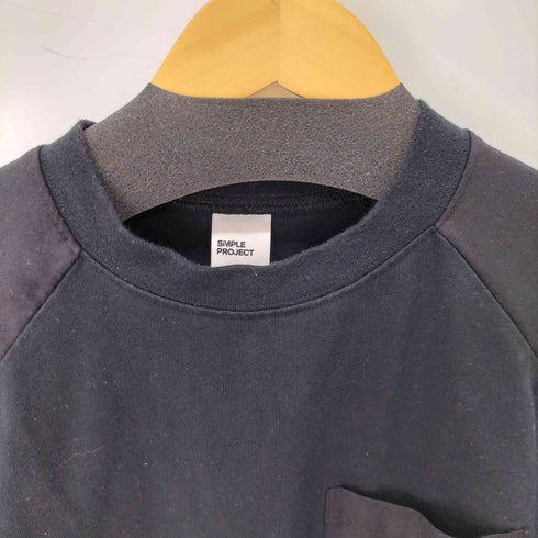 simpleproject L/S ドッキングデザインTシャツ メンズ