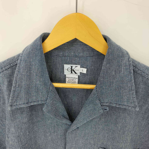 カルバンクラインジーンズ Calvin Klein Jeans チェックオープンカラーシャツ メンズ import:L