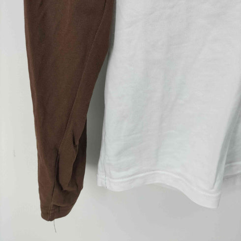 ウェルダン WE11DONE L/S フロントロゴラグランTシャツ レディース import:S
