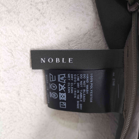ノーブル Noble 25SS【洗える】ミューズサテンギャザーボリュームブラウス レディース FREE