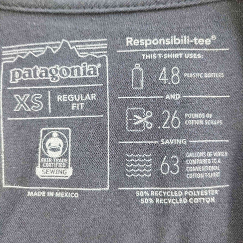 パタゴニア patagonia ロゴプリント 長袖カットソー メンズ import:XS