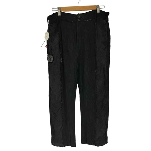 アンドゥムルメステール Ann DEMEULEMEESTER レーヨン混 総柄 ドッキングクロップドパンツ レディース JPN:S