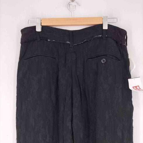 アンドゥムルメステール Ann DEMEULEMEESTER レーヨン混 総柄 ドッキングクロップドパンツ レディース JPN:S