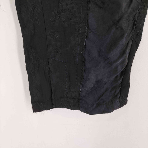アンドゥムルメステール Ann DEMEULEMEESTER レーヨン混 総柄 ドッキングクロップドパンツ レディース JPN:S