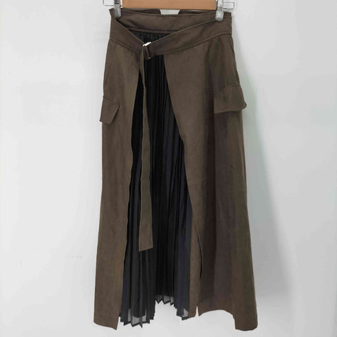 ミスティーウーマン mysty woman フロントプリーツデザインスカート レディース FREE