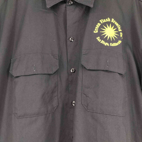 ディッキーズ Dickies 胸元刺繍 S/S ワークシャツ メンズ import:XL
