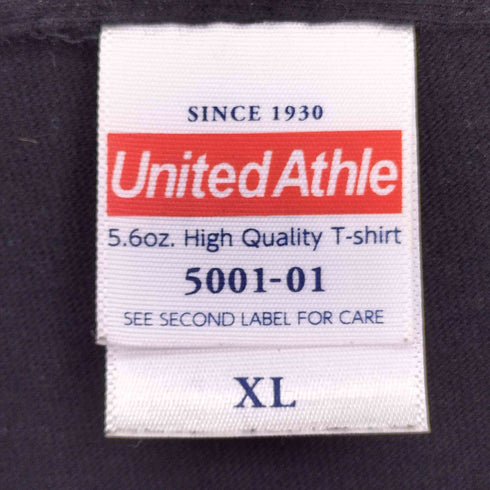 ユナイテッドアスレ UNITED ATHLE 両面プリント S/S Tシャツ メンズ JPN:XL