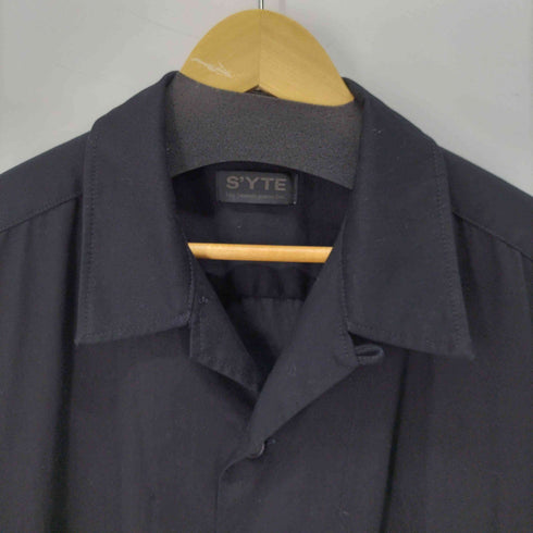 サイトバイヨウジヤマモト syte by Yohji Yamamoto THORNY PATTERN JACQUARD GUSSETED HEM KATSURAGI LONG SHIRT メンズ JPN:3