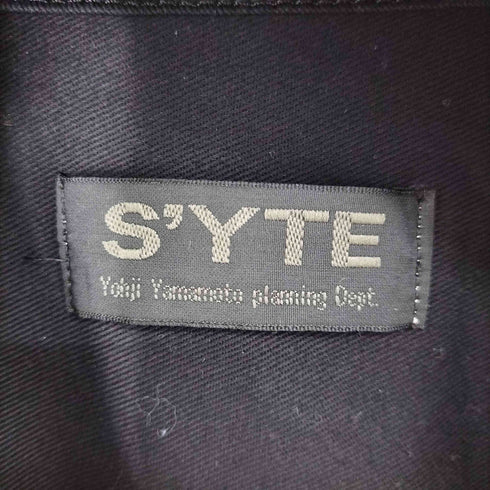 サイトバイヨウジヤマモト syte by Yohji Yamamoto THORNY PATTERN JACQUARD GUSSETED HEM KATSURAGI LONG SHIRT メンズ JPN:3