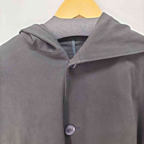 ノーアイディー NO ID. コットンツイルフーデッドポンチョコート メンズ ONE SIZE